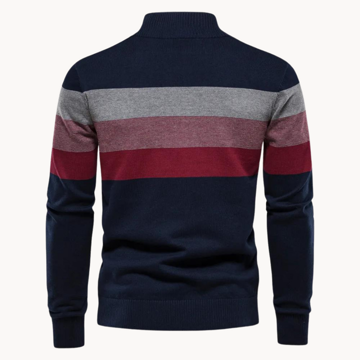Aurullo - Pullover mit Viertel-Zipper