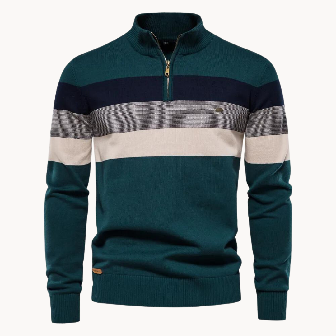 Aurullo - Pullover mit Viertel-Zipper