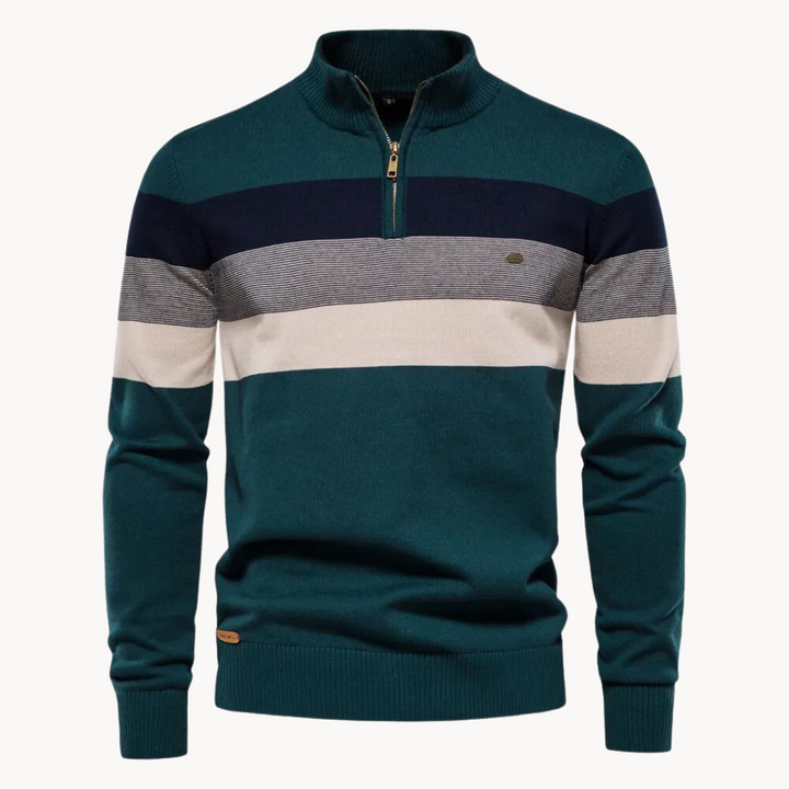 Aurullo - Pullover mit Viertel-Zipper