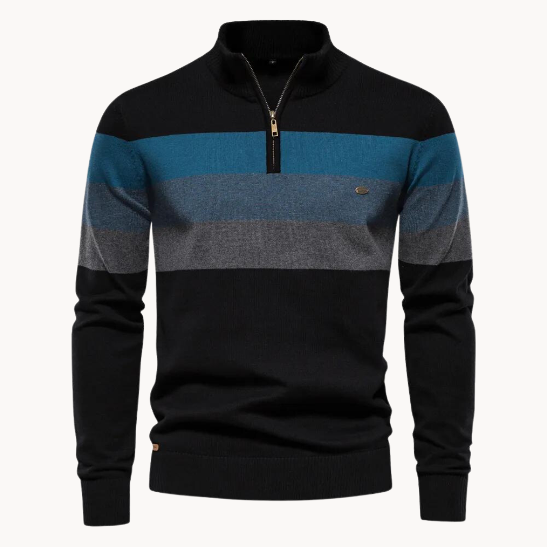 Aurullo - Pullover mit Viertel-Zipper