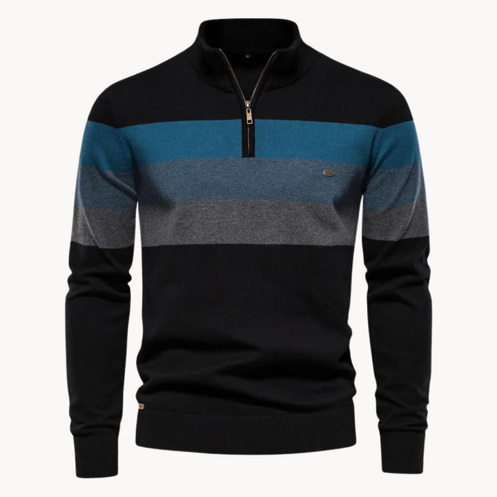 Aurullo - Pullover mit Viertel-Zipper