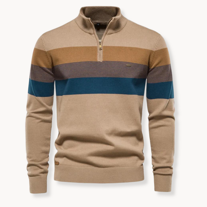Aurullo - Pullover mit Viertel-Zipper