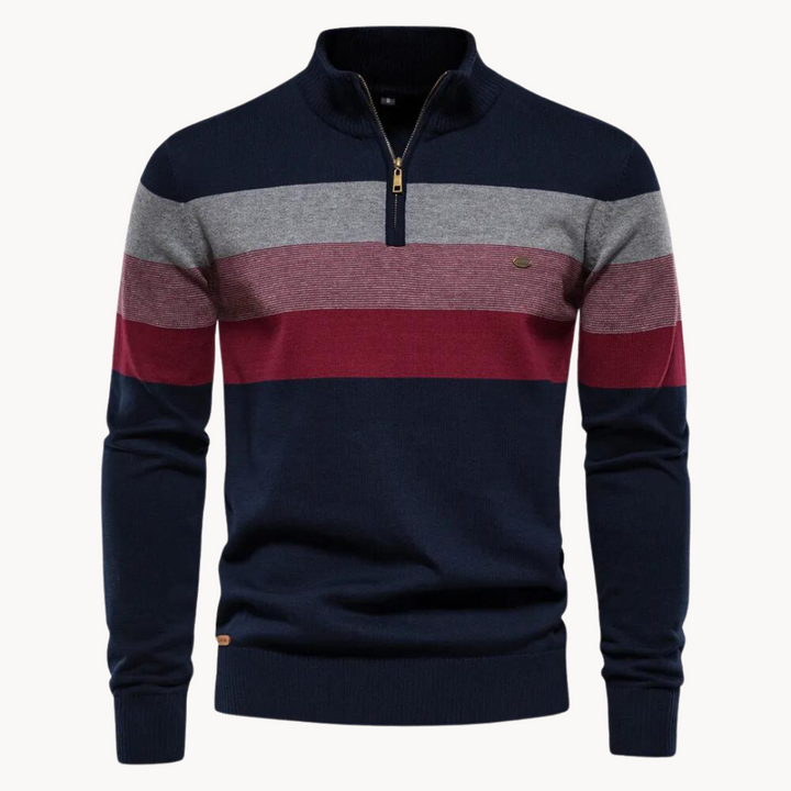 Aurullo - Pullover mit Viertel-Zipper