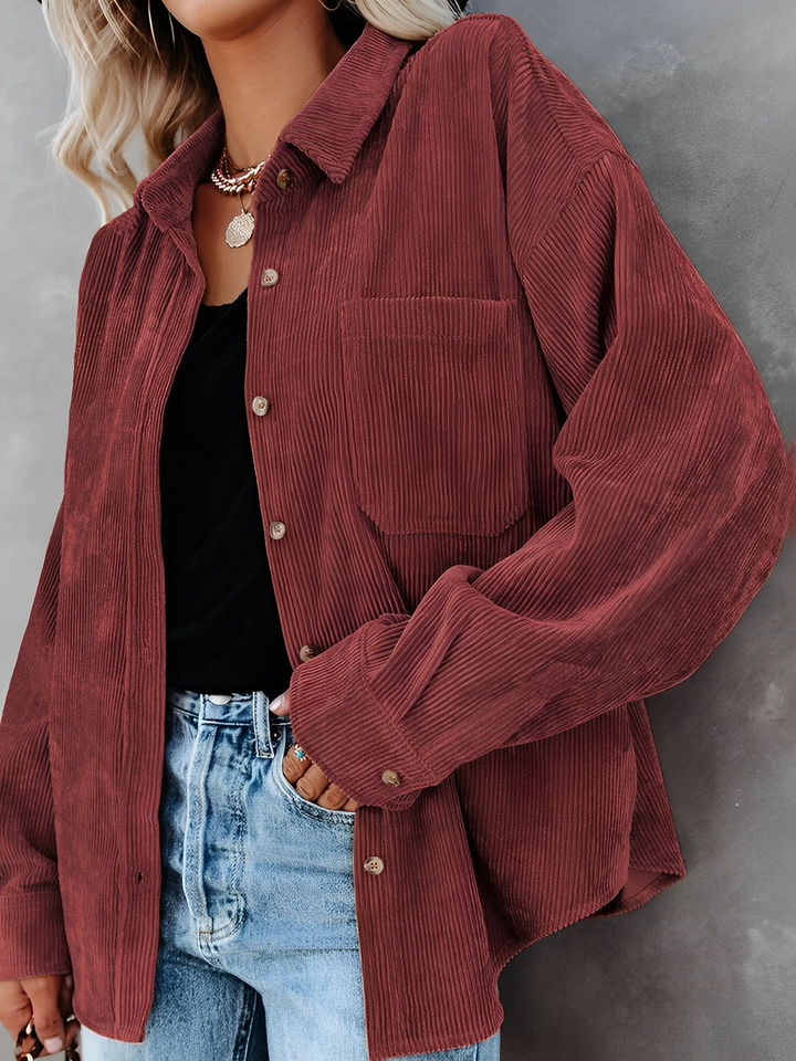 Filena - Kord Knopf-Jacke