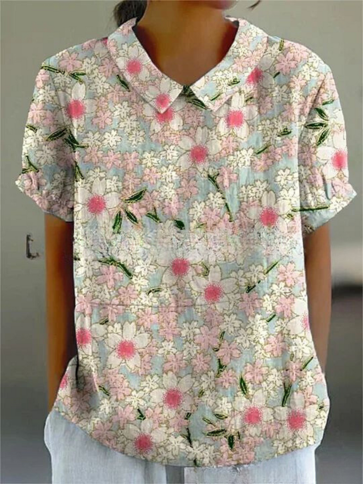 Shelby - Vintage Blumenhemd für Frauen Casual