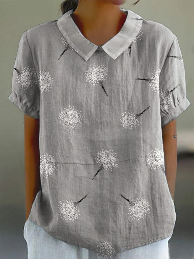 Shelby - Vintage Blumenhemd für Frauen Casual