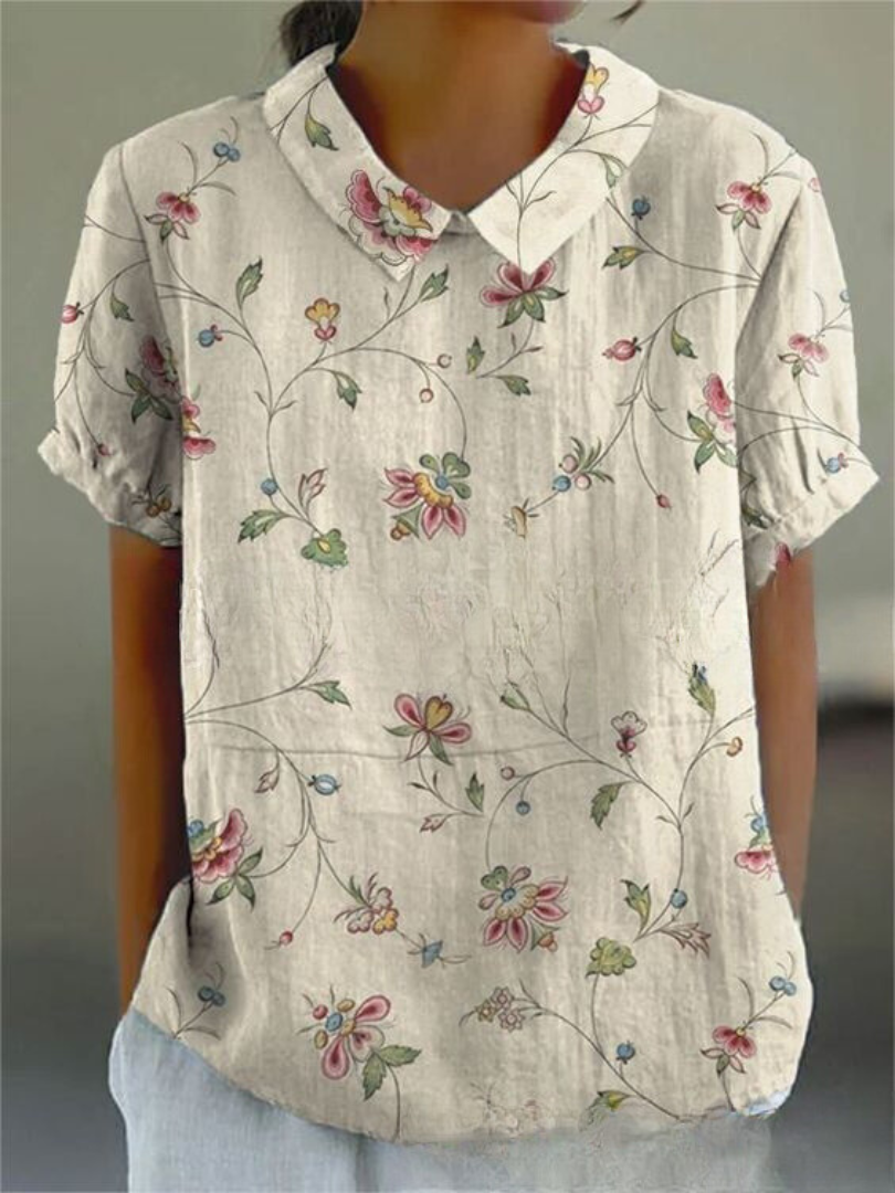 Shelby - Vintage Blumenhemd für Frauen Casual