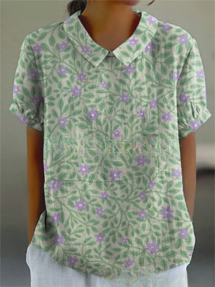 Shelby - Vintage Blumenhemd für Frauen Casual