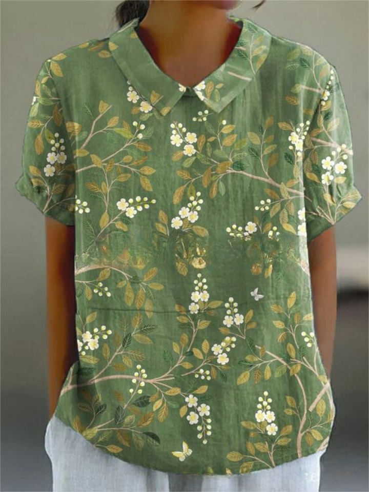 Shelby - Vintage Blumenhemd für Frauen Casual