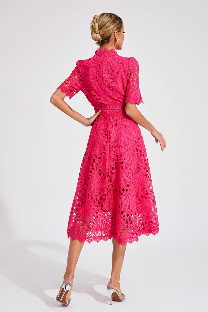 Pierre - Midi-Kleid mit Spitze und Stil