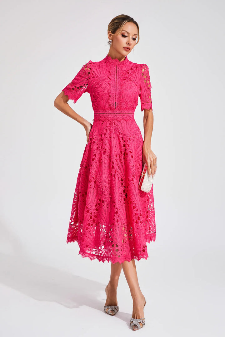Pierre - Midi-Kleid mit Spitze und Stil