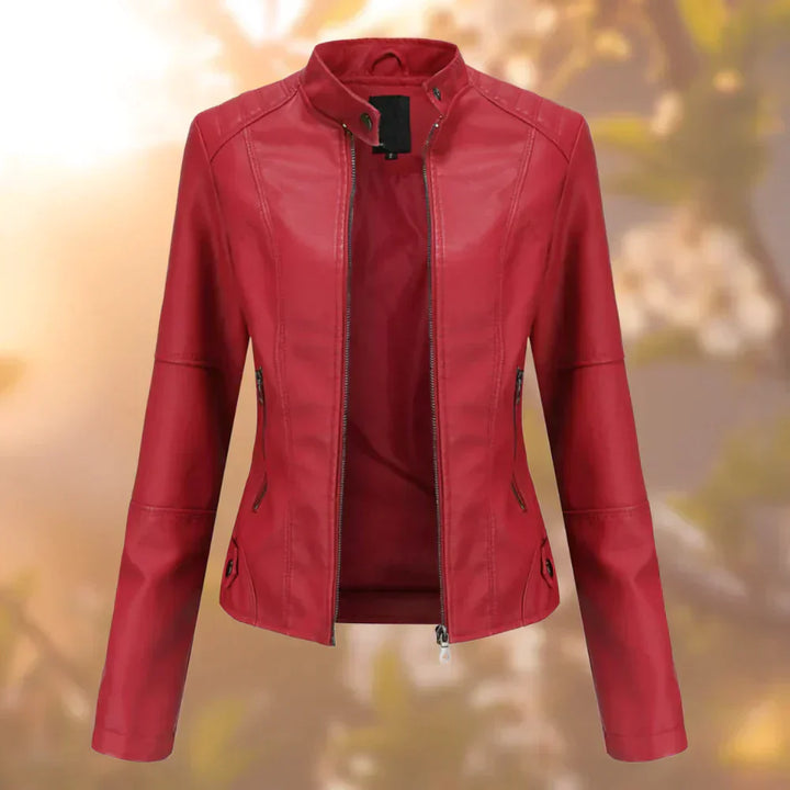 Hallec – Damen-Lederjacke