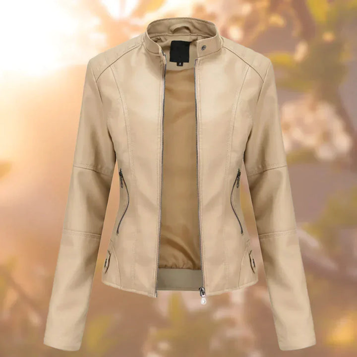 Hallec – Damen-Lederjacke