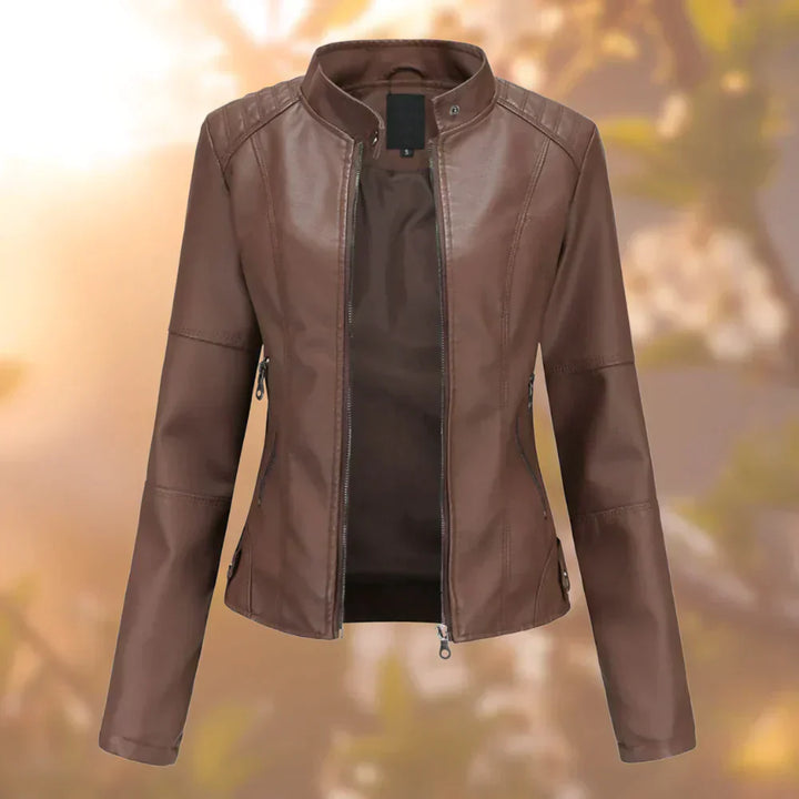 Hallec – Damen-Lederjacke