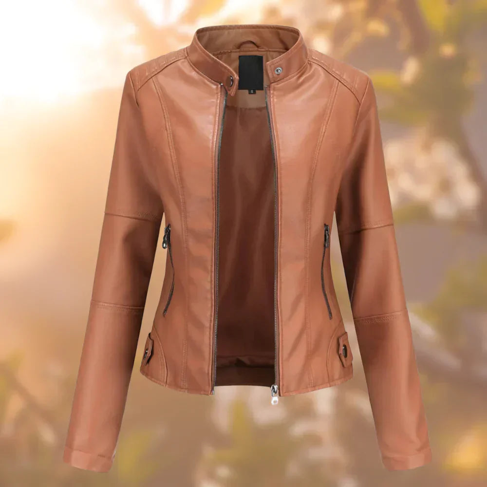 Hallec – Damen-Lederjacke