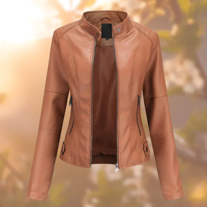 Hallec – Damen-Lederjacke