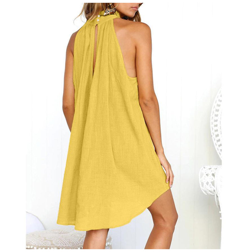 Mila - Elegantes mittellanges Sommerkleid