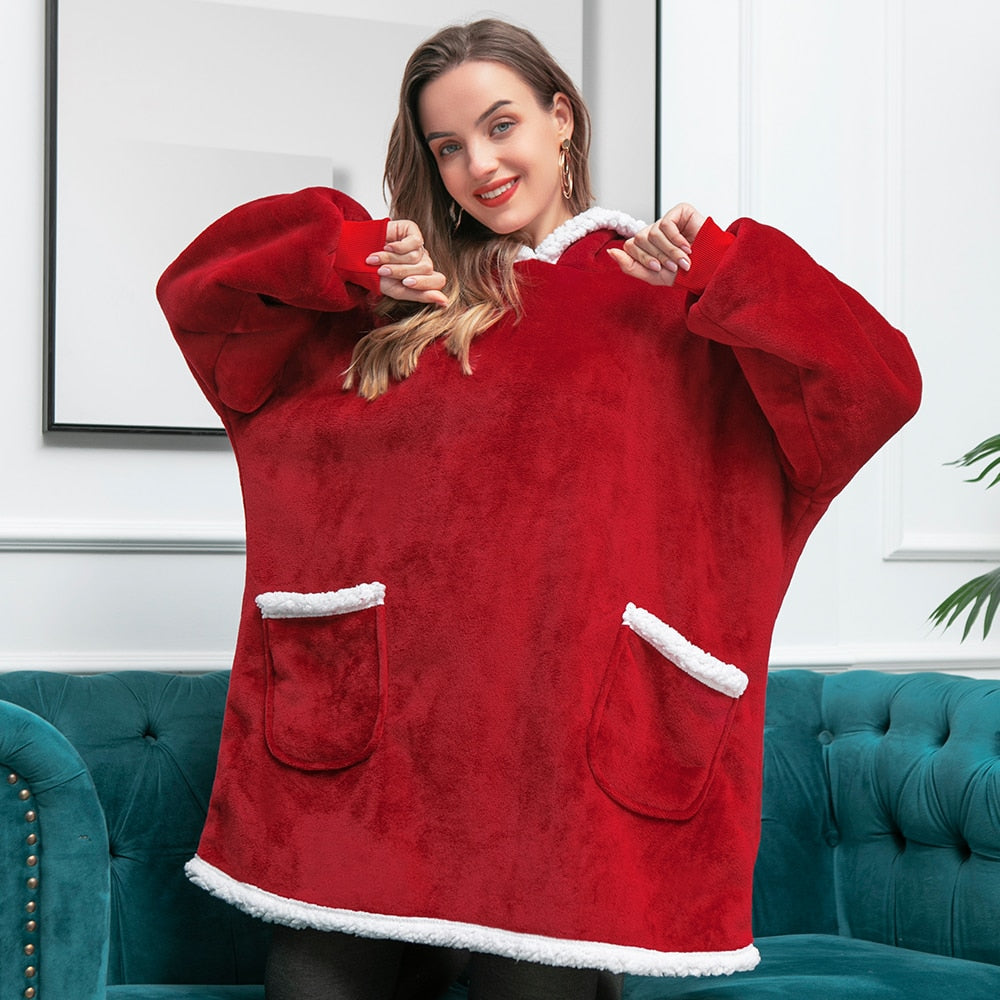 Malia - Kuschelige Hoodie-Decke