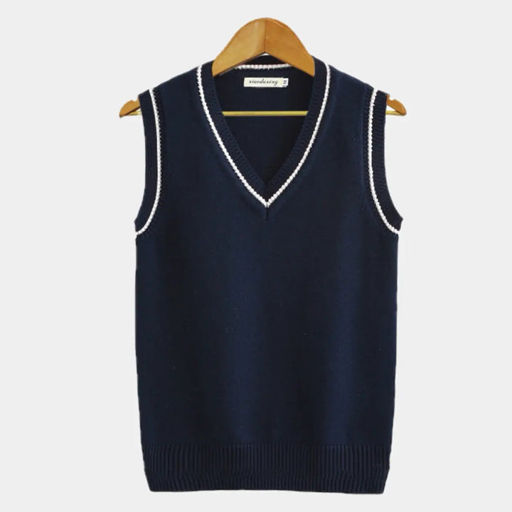 Édouard – Ärmelloser Pullover in Altsilber