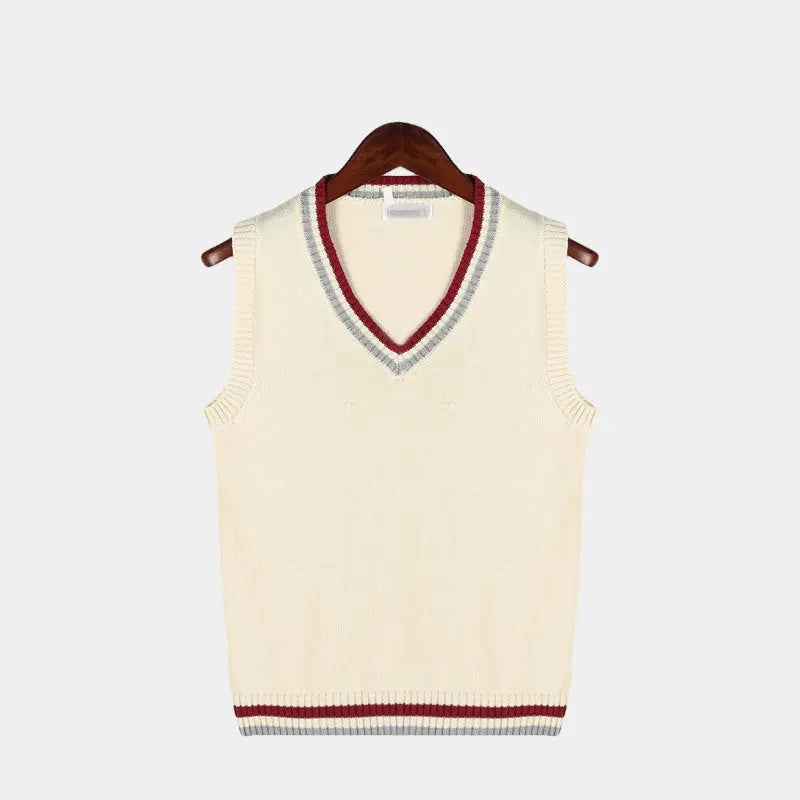 Édouard – Ärmelloser Pullover in Altsilber