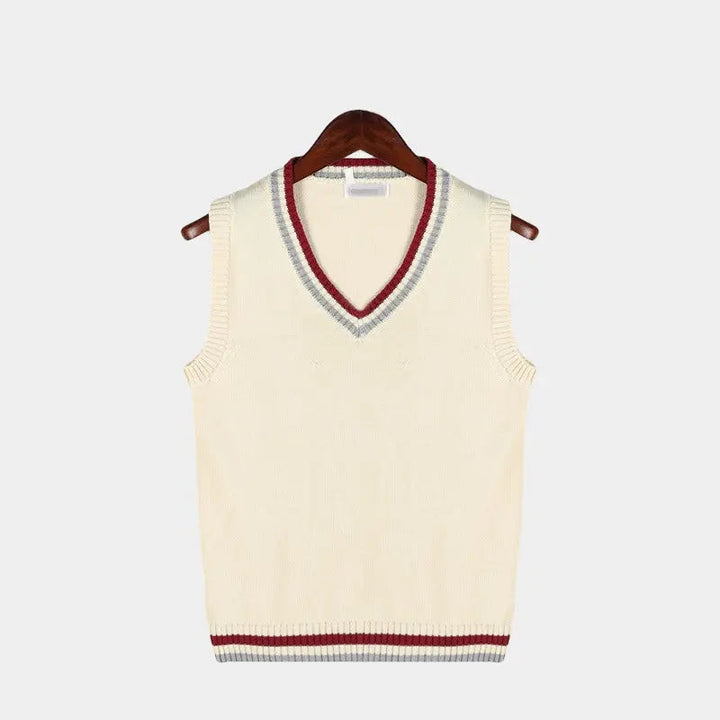 Édouard – Ärmelloser Pullover in Altsilber