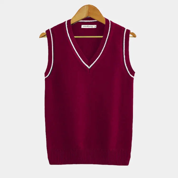 Édouard – Ärmelloser Pullover in Altsilber