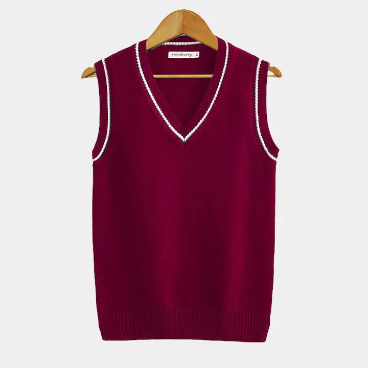 Édouard – Ärmelloser Pullover in Altsilber