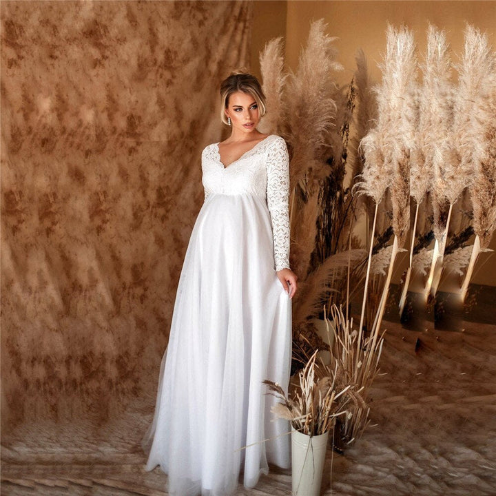 Ilaria - Schwangerschafts-Maxikleid aus Spitze