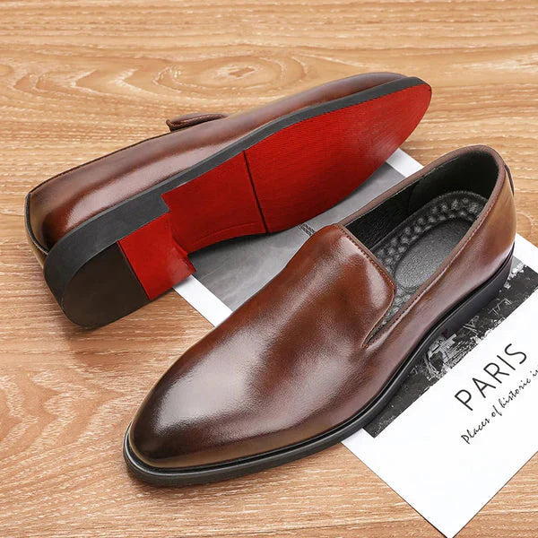 Larwin - Luxuriöse Slipper mit roter Sohle für Herren