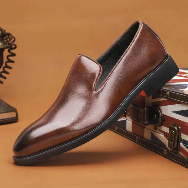 Larwin - Luxuriöse Slipper mit roter Sohle für Herren