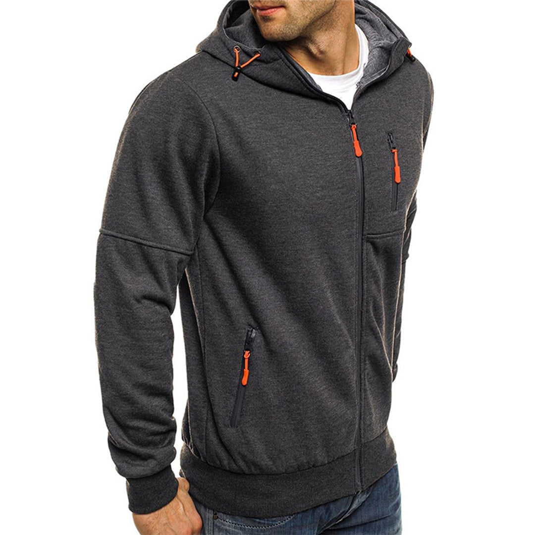 Bilbo - Vielseitiger Herren-Pullover mit Zipper und Kapuze