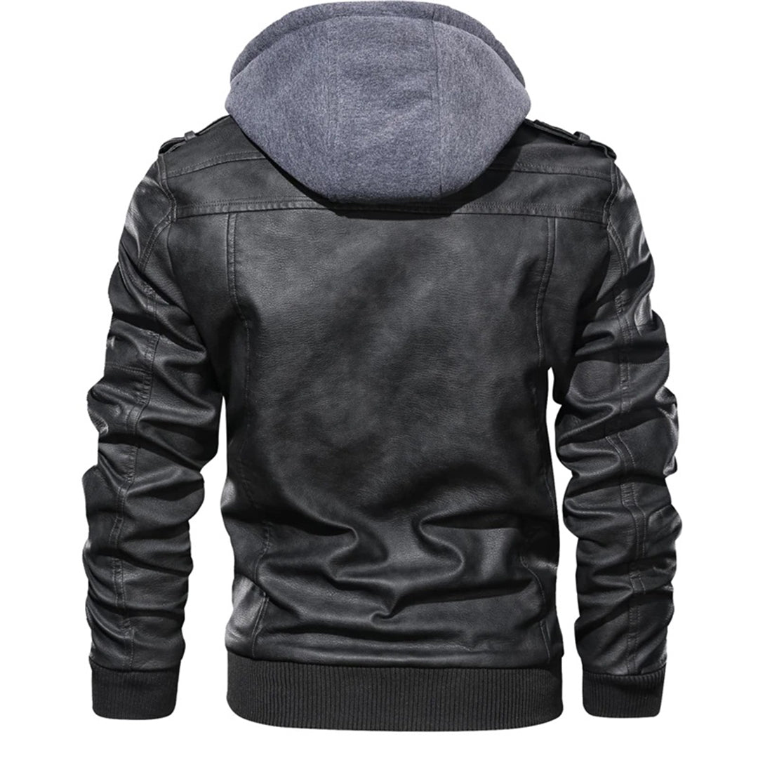 Legolas - Coole Lederjacke mit Kapuze für Männer