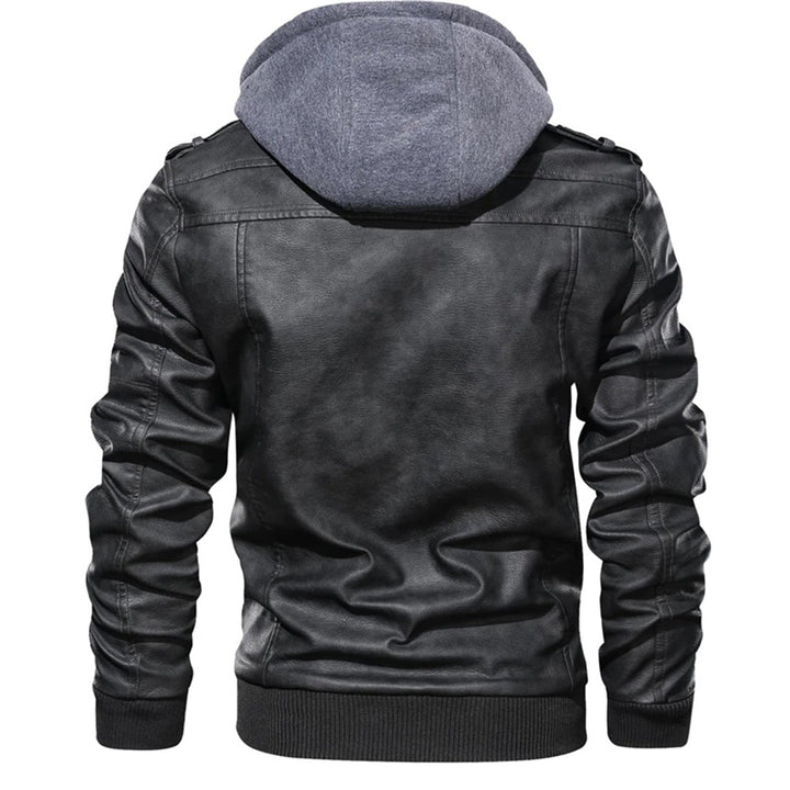 Legolas - Coole Lederjacke mit Kapuze für Männer