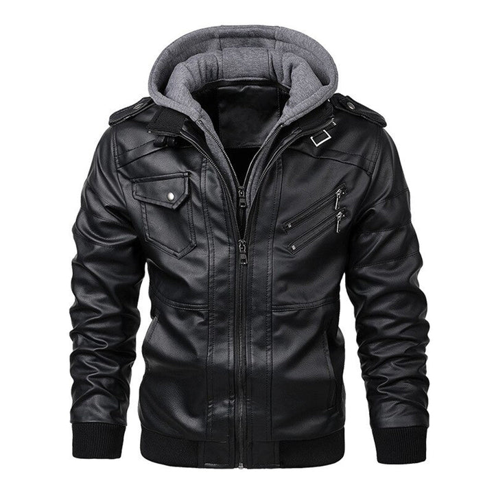 Legolas - Coole Lederjacke mit Kapuze für Männer