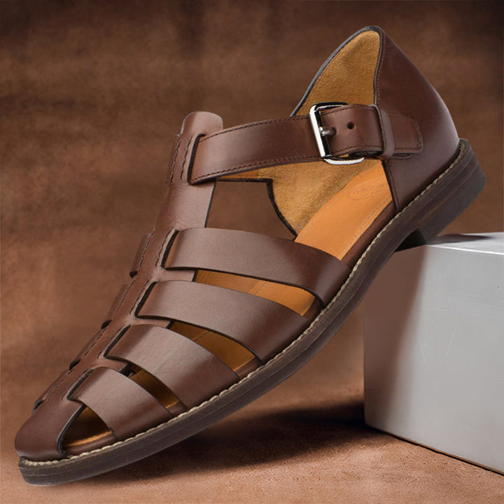 Sofronio - Klassische Leder-Sandalen