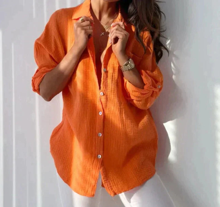 Kristina - Bluse Leuchtender Sonnenuntergang