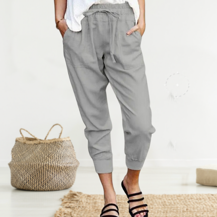 Aleyah - Elegante und Bequeme Leinenhose für Jeden Tag