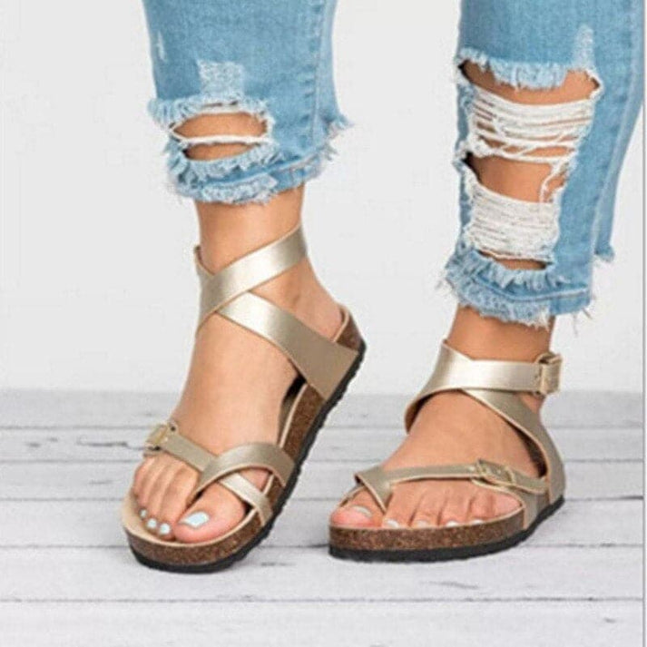 Danna - Klassische Ledersandalen