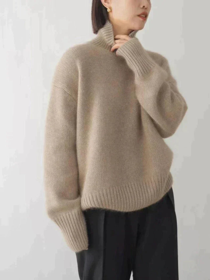 Melody - Luxuriöser Kaschmir Damen Rollkragenpullover
