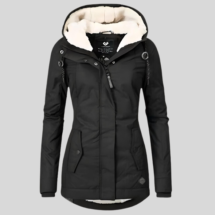 Dixie - Warme Frauen-Regenjacke mit Kapuze