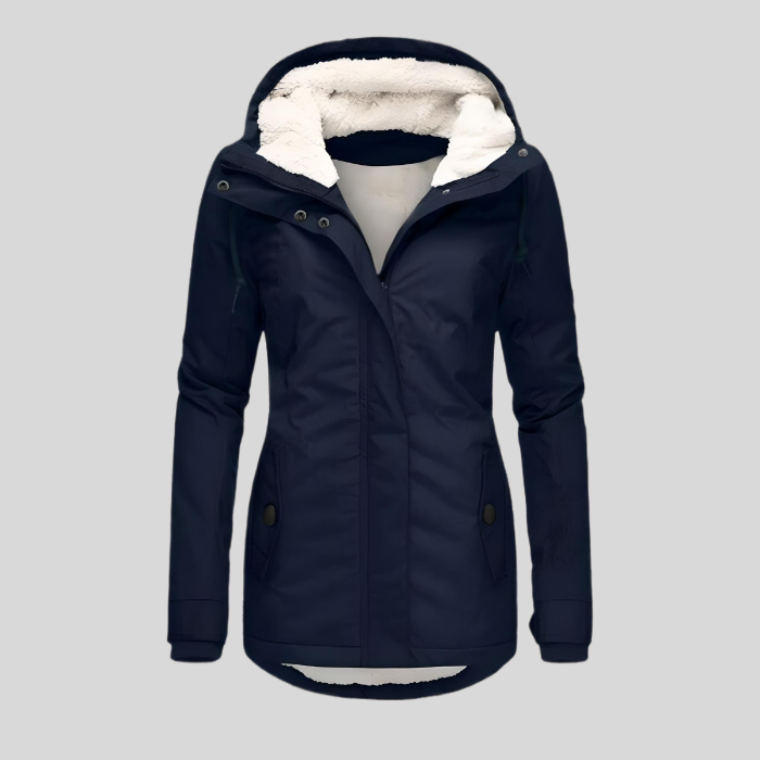 Dixie - Warme Frauen-Regenjacke mit Kapuze