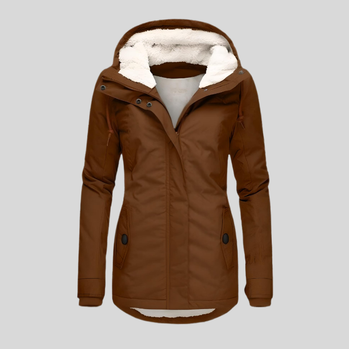 Dixie - Warme Frauen-Regenjacke mit Kapuze