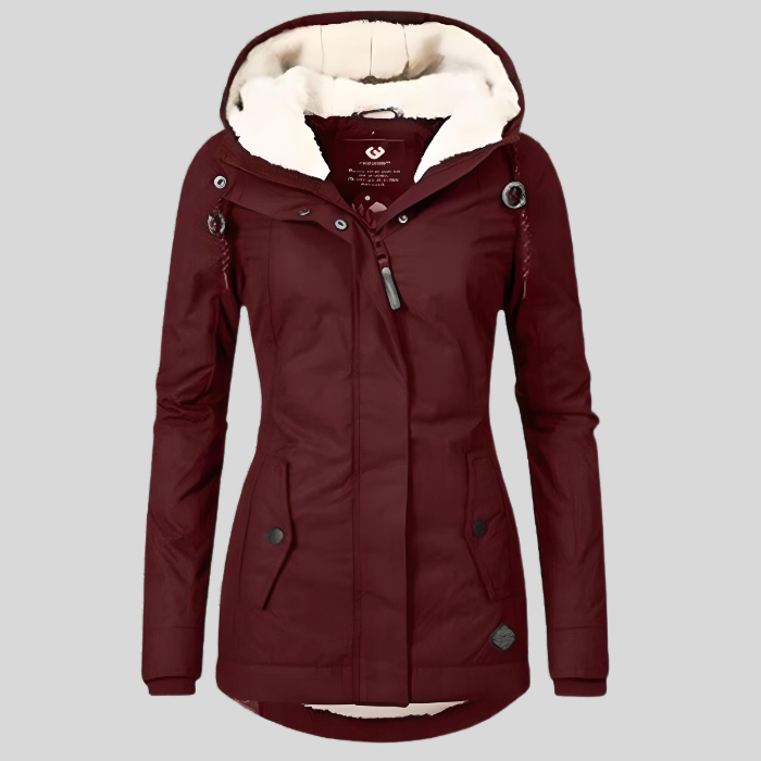 Dixie - Warme Frauen-Regenjacke mit Kapuze