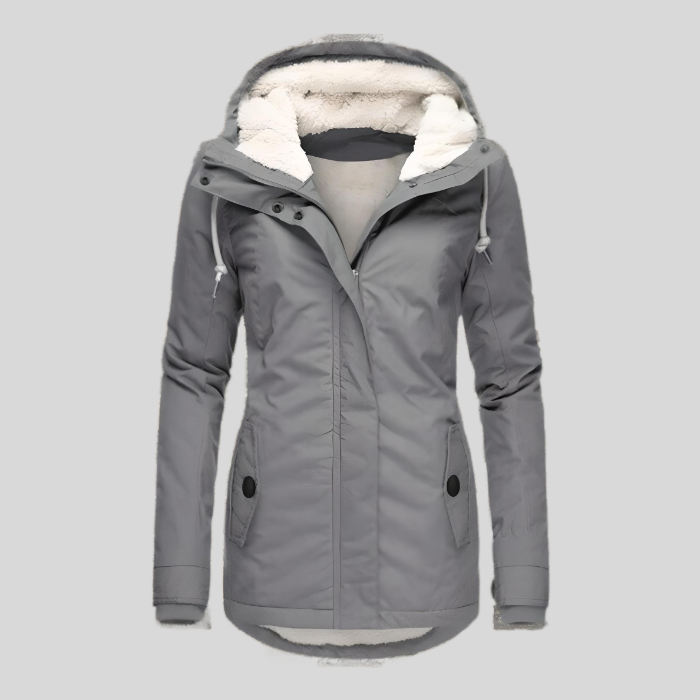 Dixie - Warme Frauen-Regenjacke mit Kapuze