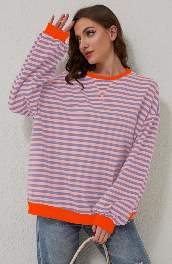 Monika – Gestreifter Frauenpullover