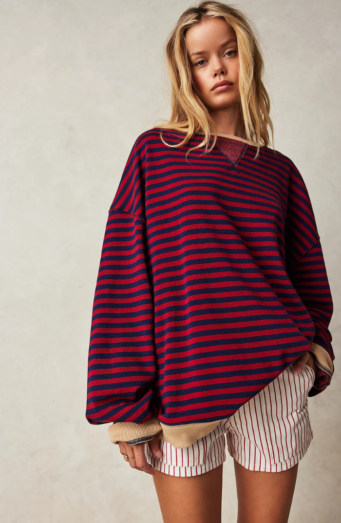 Monika – Gestreifter Frauenpullover