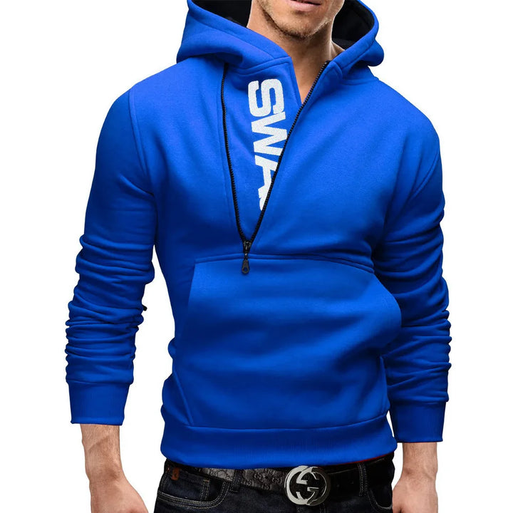 Nigel - Hoodie mit eleganter seitlicher Reißverschluss