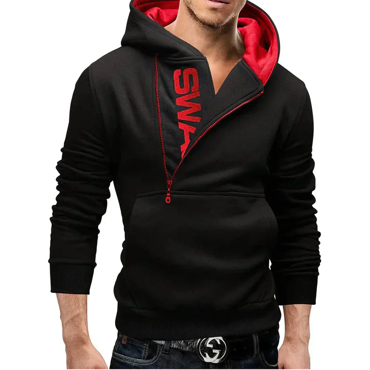 Nigel - Hoodie mit eleganter seitlicher Reißverschluss
