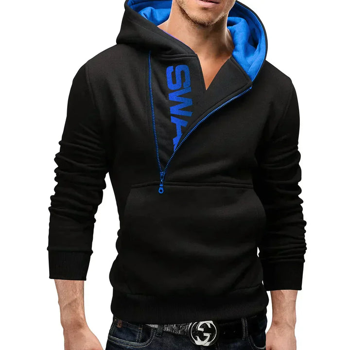 Nigel - Hoodie mit eleganter seitlicher Reißverschluss