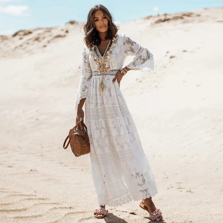 Arya - Langes Boho-Kleid, Herbst & Frühling